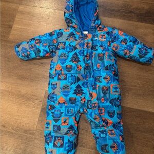Columbia Kids/ Baby One Piece in Blue and Orange Pattern